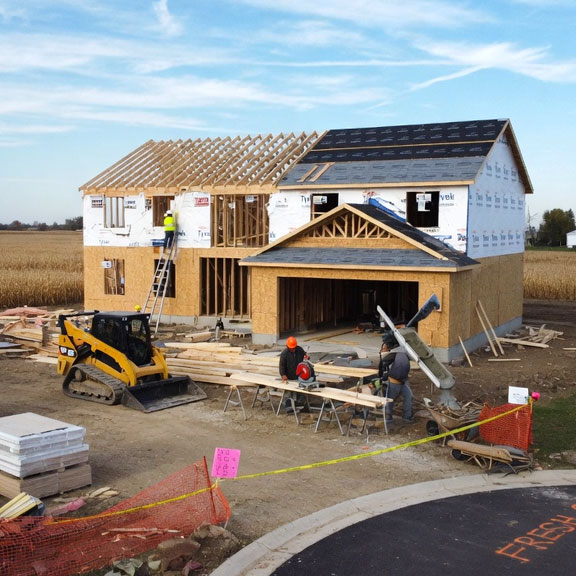 Custom Homes and New Construction drainage solutions best roofers in henderson madisonville evansville owensboro